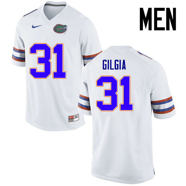 Men Florida Gators #31 Anthony Gigla College Football Jerseys Sale-White